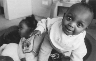 Due piccoli ospiti del Greyston Child Care Center